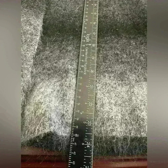 Eileen Fisher Womens XS Open Front Mohair Knit Vest Jacket Gray Black Lagenlook‎ - Picture 4 of 8